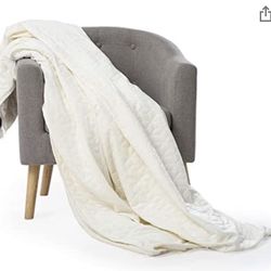 Blanquil 20 LB Weighted Blanket Ivory