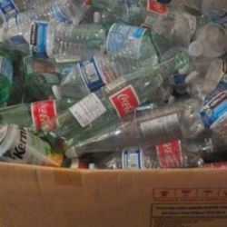 Recycled Bottles and Cans