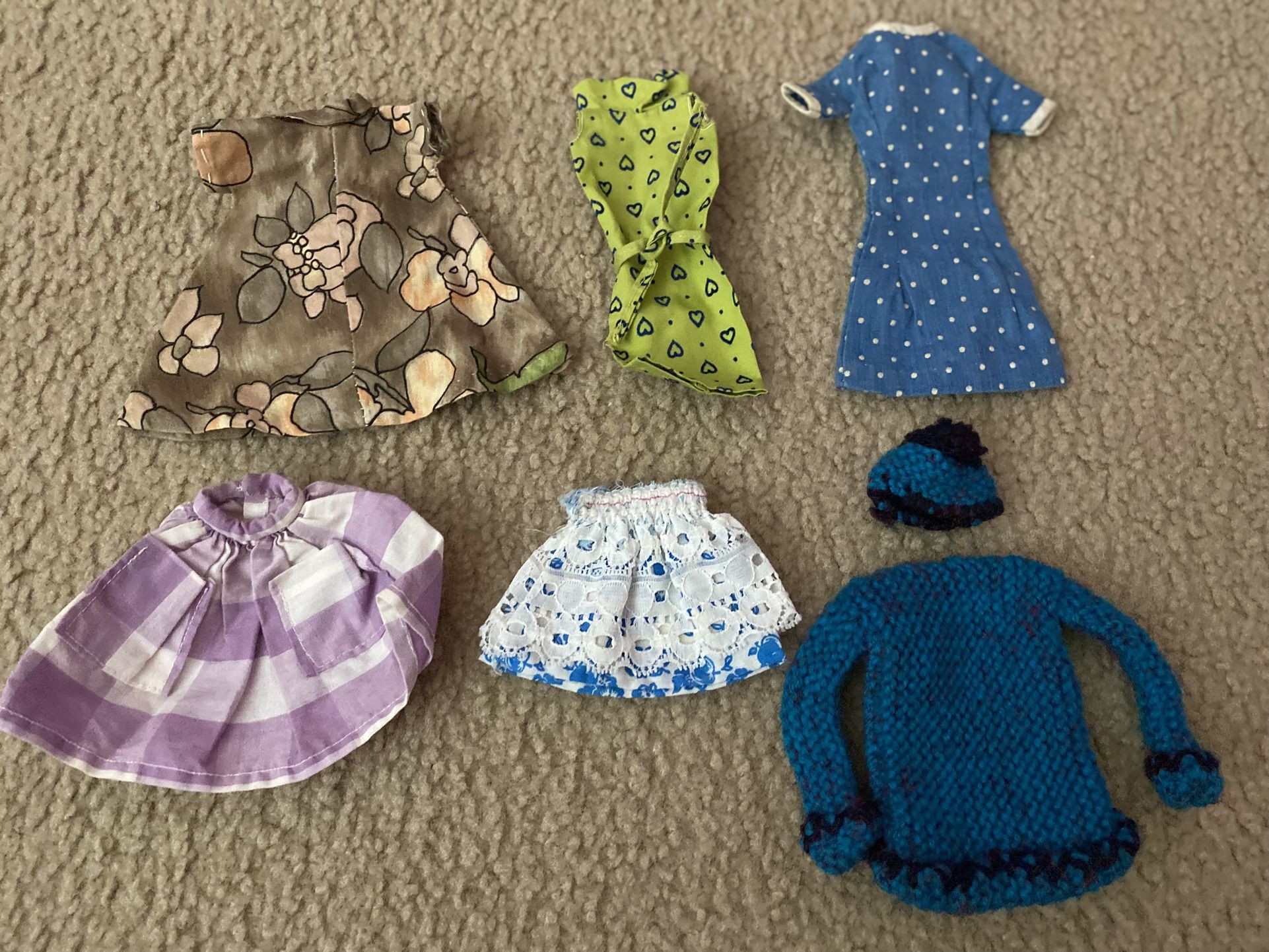 Vintage ‘60s and ‘70s Handmade Barbie Doll Clothes