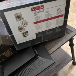 MUST SELL- Ceramic Sink- 2 Faucets-Rain And Spray-$150 Or Best Offer Shower Head