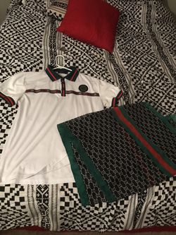 Gucci shirt and scarf