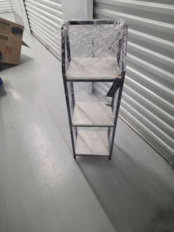 Tahari 3-Tier Metal and Marble Shelf
