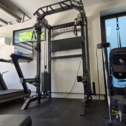 Vesta Pro Series 2in1 Squat Rack | Functional Trainer | 400lb Weight Stack | Commercial Grade | Gym Equipment | FREE DELIVERY🚚 🔴