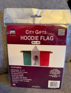Mexican Hoodie Flag / Hoodie de Bandera Mexicana