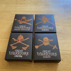 Coins Four Pure Silver Great Warriors Series Coins. 