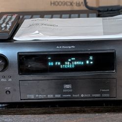 Denon AVR-3808CI surround receiver with 2 remotes,iPad dock & AVR