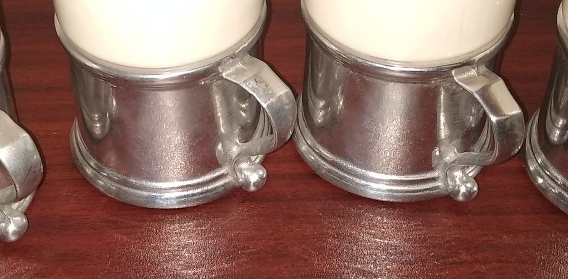 Vintage Pewter Tavern Mug With Ceramic Insert (4)