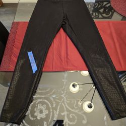 Express Black Gator Print Spandex pants - used - great condition - Size XS