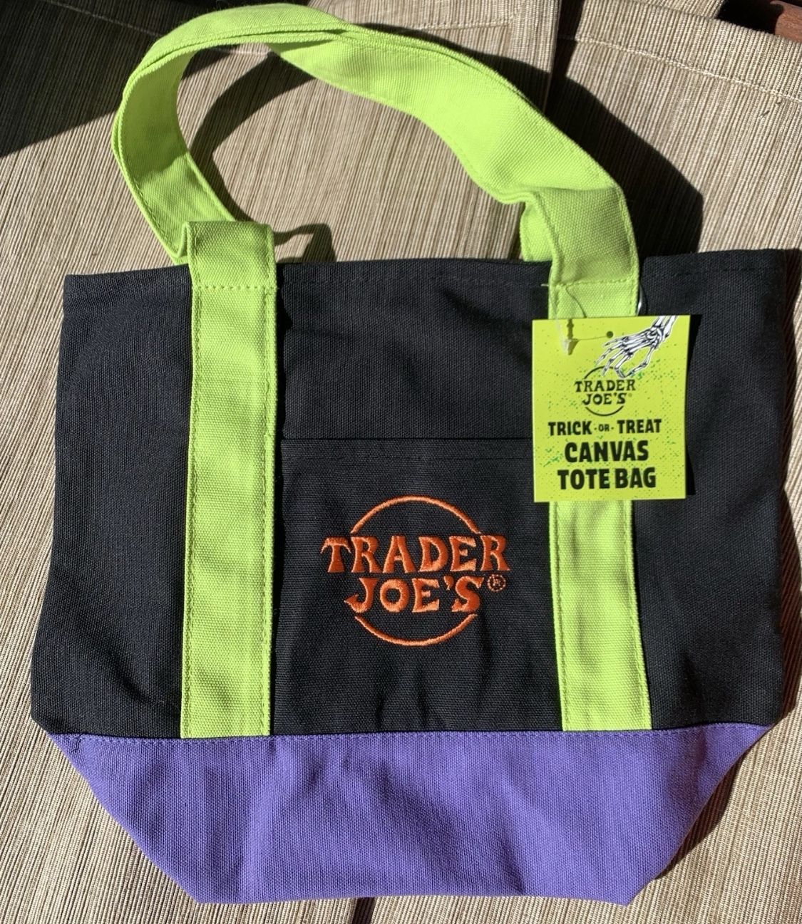 Trader Joes Mini Halloween Tote Bag