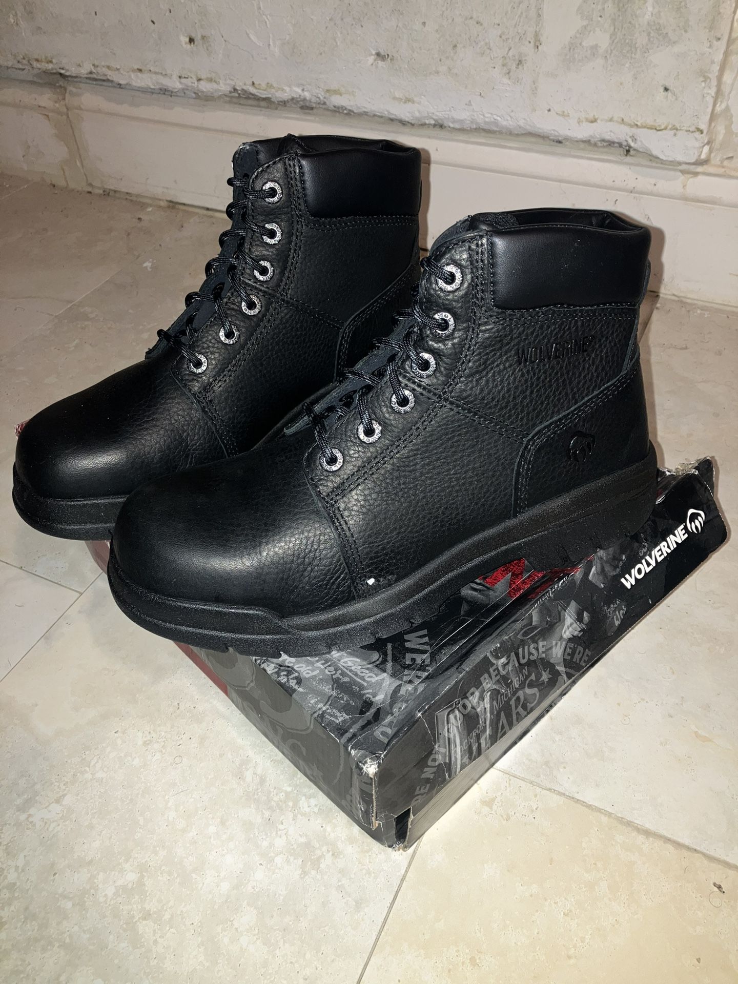 Wolverine Steel Toe Boots Size 9.5