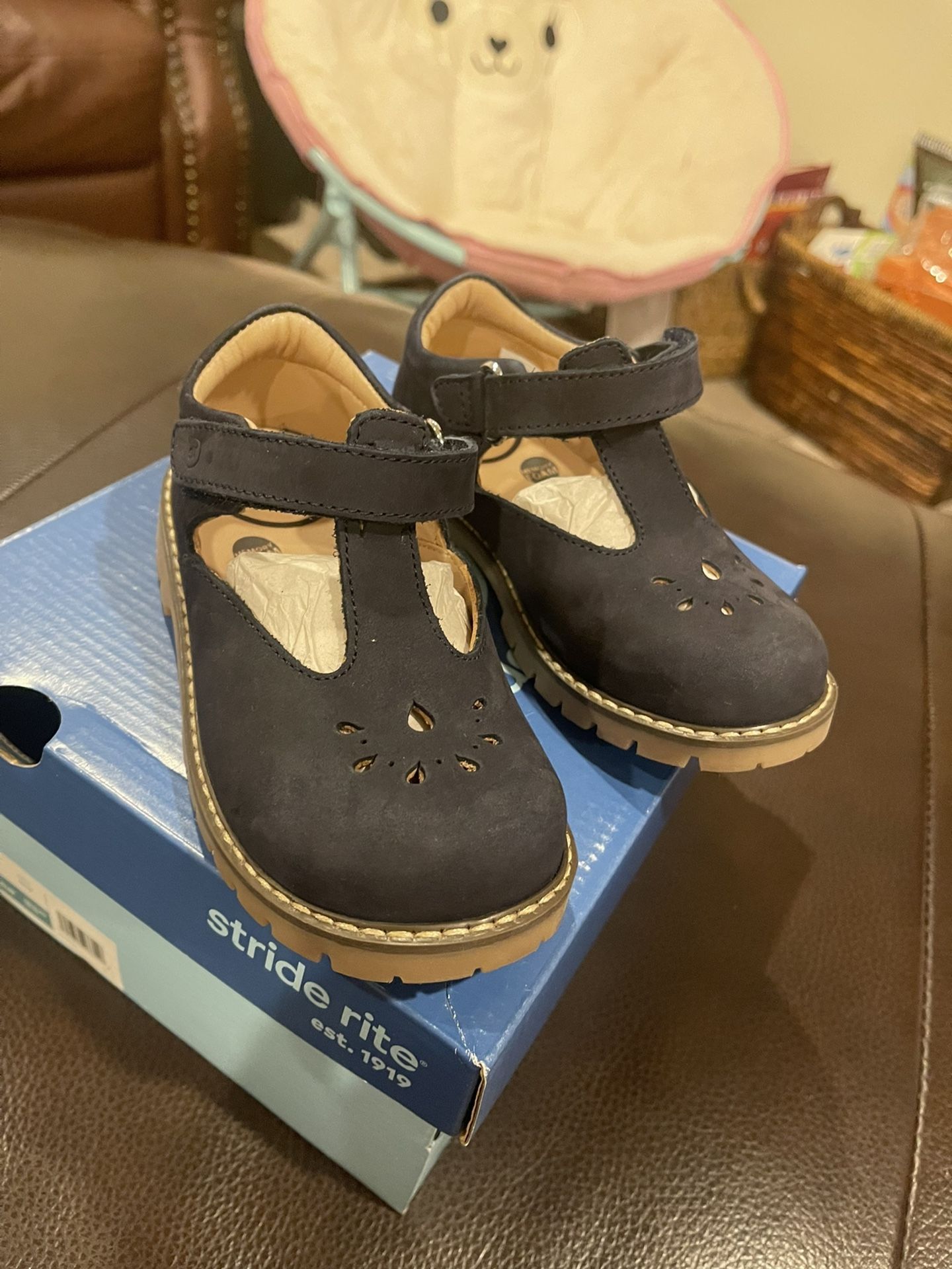 Stride Rite Blue Navy Blue Mary Jane Dress Shoe 