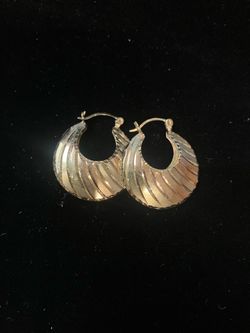 14k gold earrings #111124-2 MJ