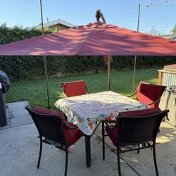 Patio Furniture And Umbrella