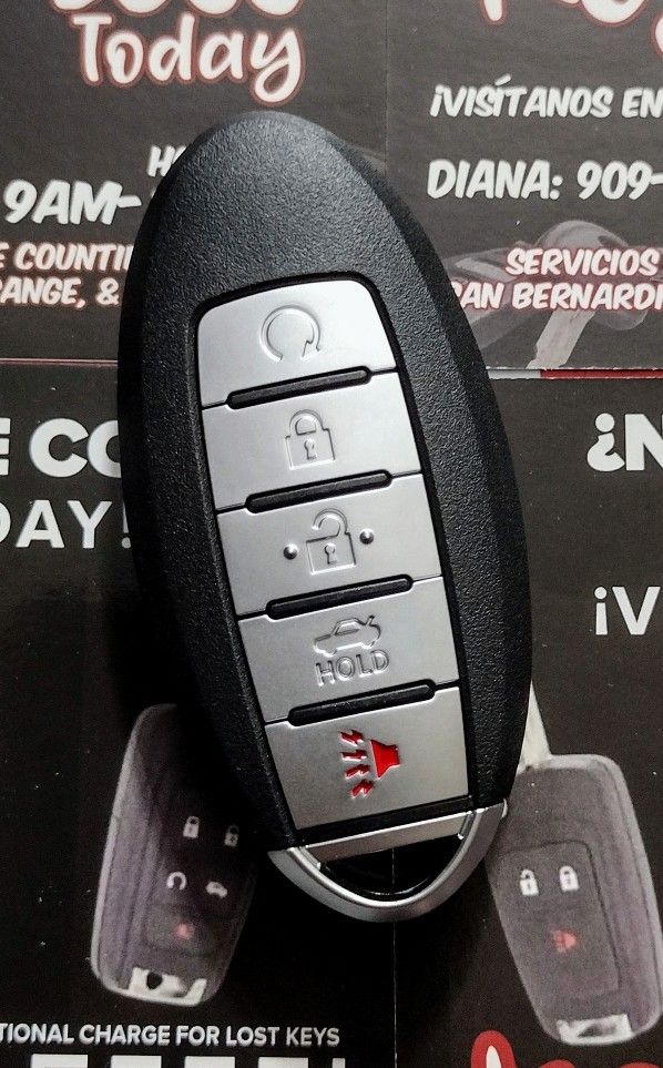 $120 in Pomona/Upland | Nissan & Infiniti Smart 5-Button Remote Key Copy (Altima, Sentra, Q50, Q60, G35, G37, Pathfinder, Murano, Rogue)