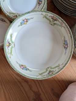Antique Noritake Porcelain China Set, Alicia Pattern, Circa 1921 – 65 Total Pieces