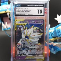 Solgaleo & Lunala GX Gem Mint 10 CGC