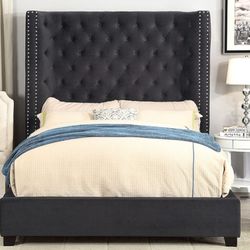 Brand New Black Velvet Queen Bed Frame (Available In Eastern King)