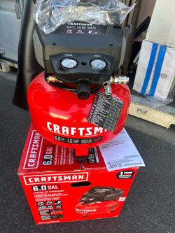 CRAFTSMAN 6 Gallon Pancake Air Compressor: 150 PSI - 2.6 CFM - CMXECXA0(contact info removed)