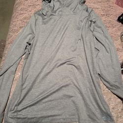 Womens Large Grey The North Face Pullover Hoodie 