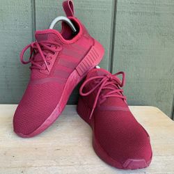 Adidas NMD_R1 Maroon Running Shoe Mesh Lace Up Women's Size 7 UK5.5
