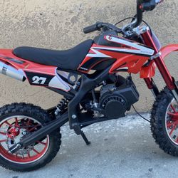 Dirt Bike —New —Off Road 50cc Motorcycle GAS $360 Christmas Price 