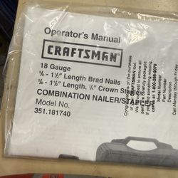 Craftsman Stapler, Nailer