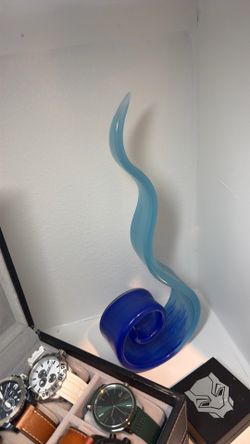 Blue flame decor