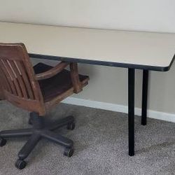 Herman Miller Desk w Bankers Chair (Vintage 1920's) 