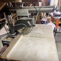 Craftsman Radial Arm Saw W/table