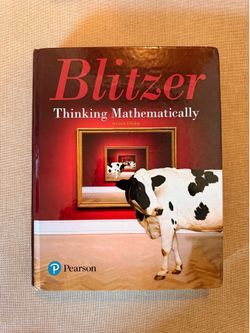 Blitzer Thinking Mathematically Textbook - Seventh Edition