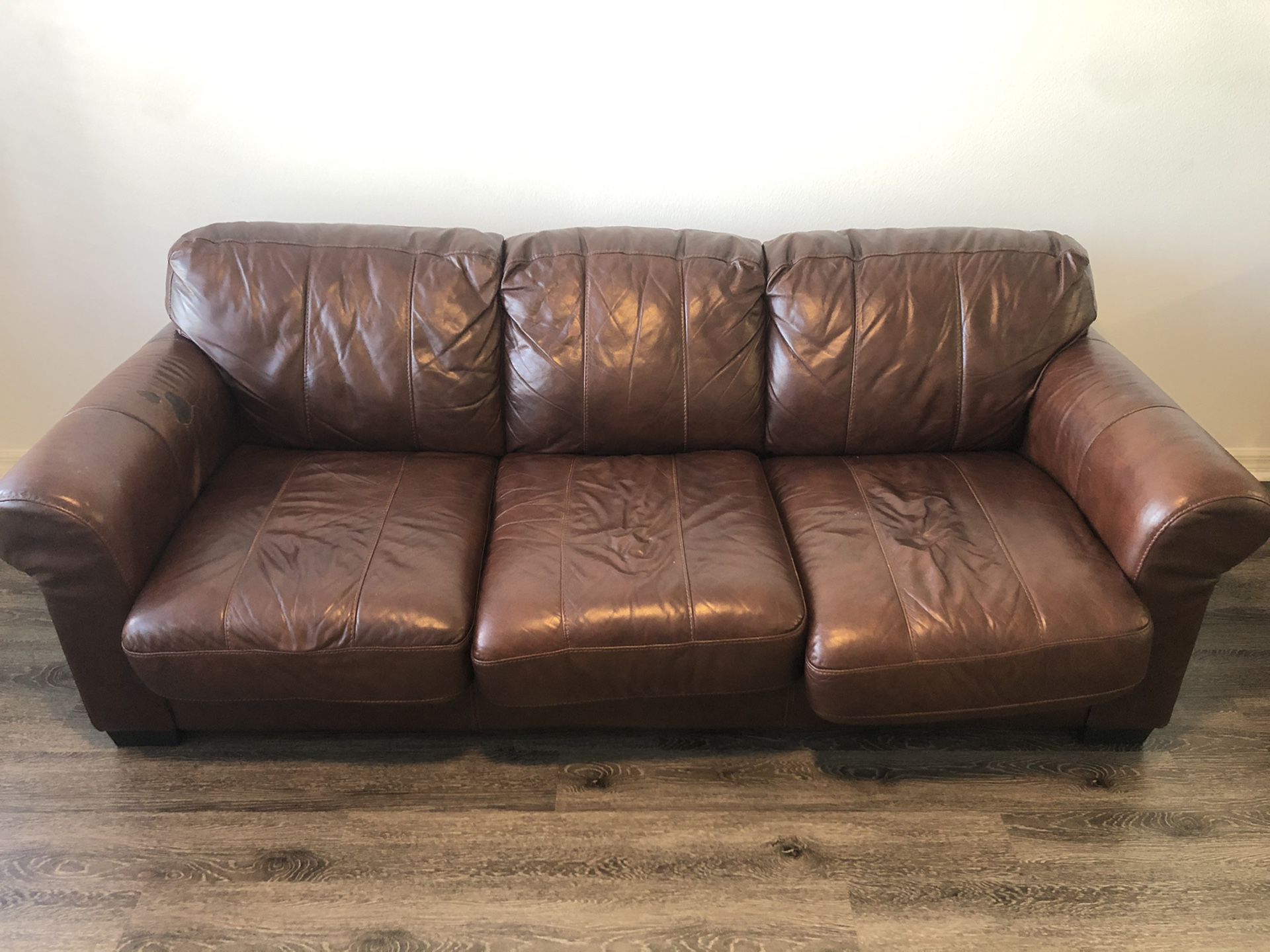 Convertible Leather Sofa