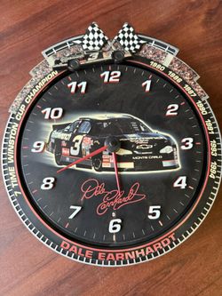 Nascar Wall Clock Dale Earnhardt