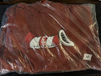 Supreme Cat in the Hat Hoodie Rust Size M