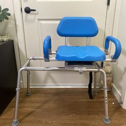 Shower Chair Tub Transfer Bench with Swivel Seat,