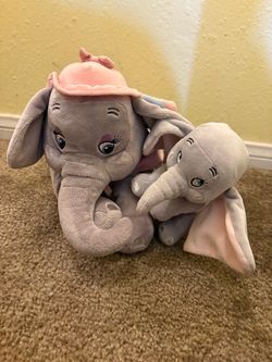 Disney Plush Set - Dumbo and Mrs. Jumbo - 15"