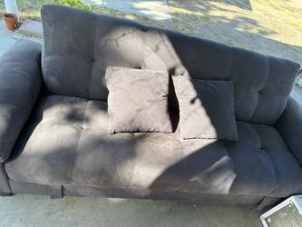 Pull out couch dark gray