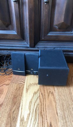 Two pc speakers with subwoofer