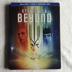 Star Trek Beyond Steelbook Blu-ray DVD Digital HD 2-Disc Set 2016