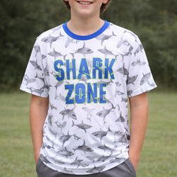 Boys Shark Zone T shirt. Size XL 14/16