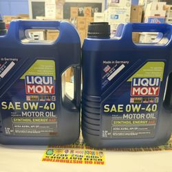 Liqui Moly 0W40 5 Quart Motor Oil 