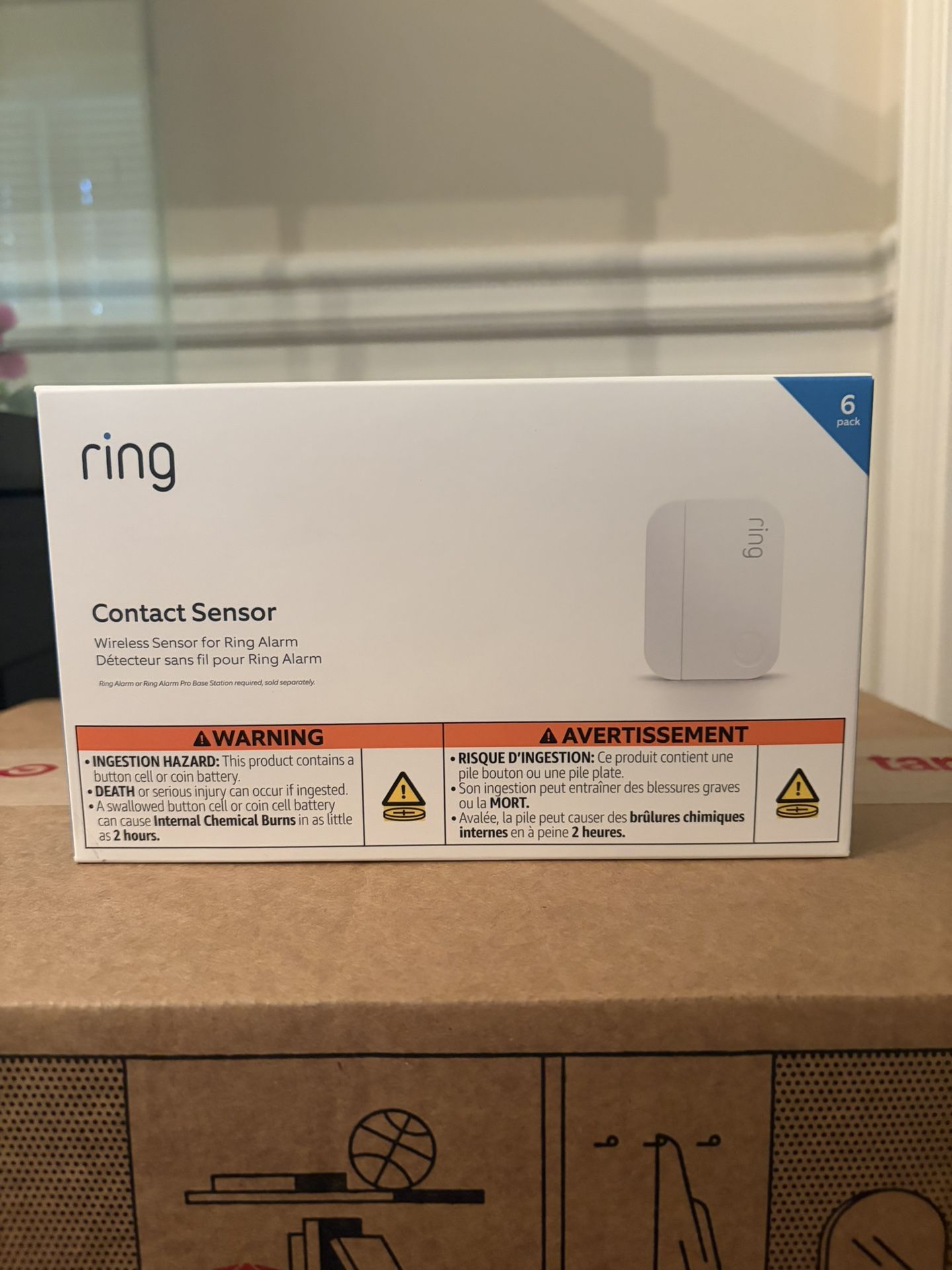 Ring 6-Pack Alarm Window and Door Contact Sensor (for 2nd Generation) - White