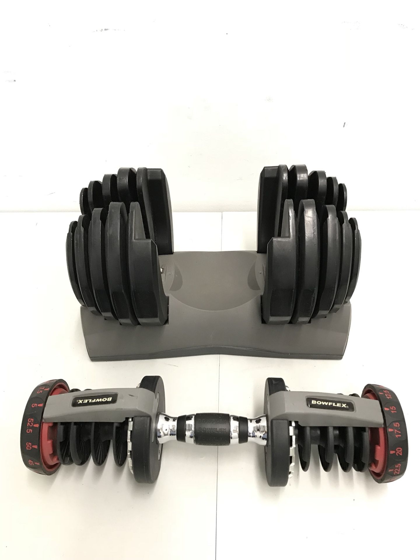 Bowflex SelectTech 552 Series 1 Adjustable Dumbbells Weight Set W/cradle base (one handle, NOT pair)