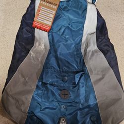 Arcadia Trail 3-in-1 Multiwear Outdoor Dog Coat in blue/teal. 