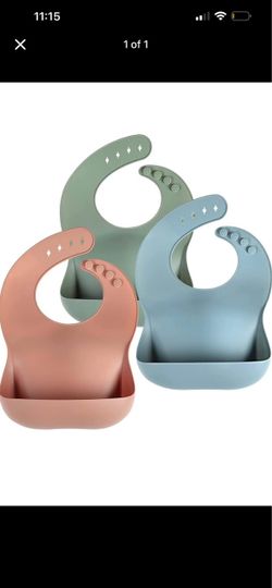 Silicone Baby Bibs Set of 3