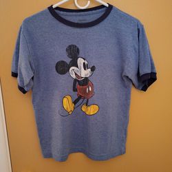 Vintage Disney Mickey Mouse Women's Tshirt Size Large 