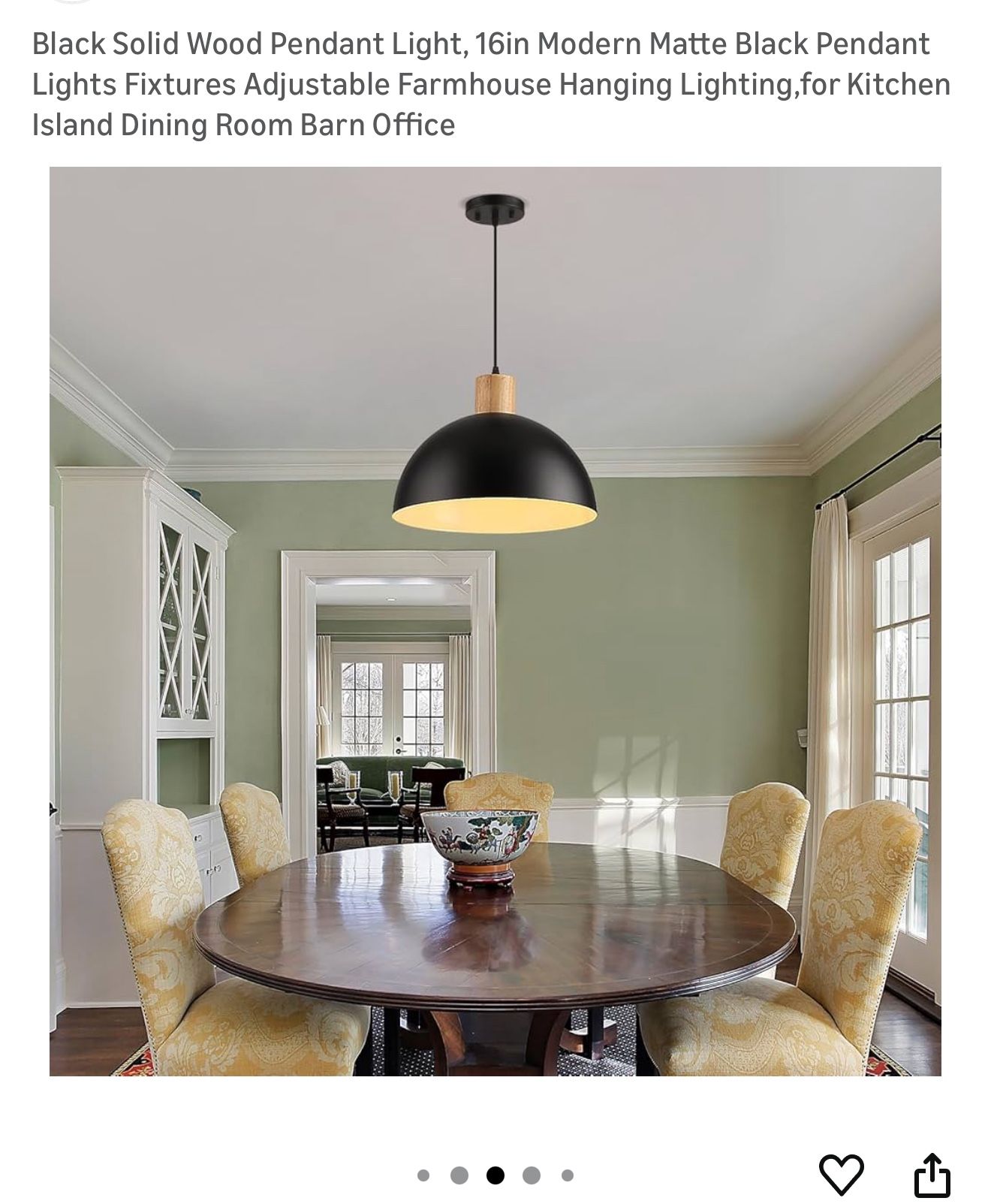 Brand New Modern Two Tone Pendant Light