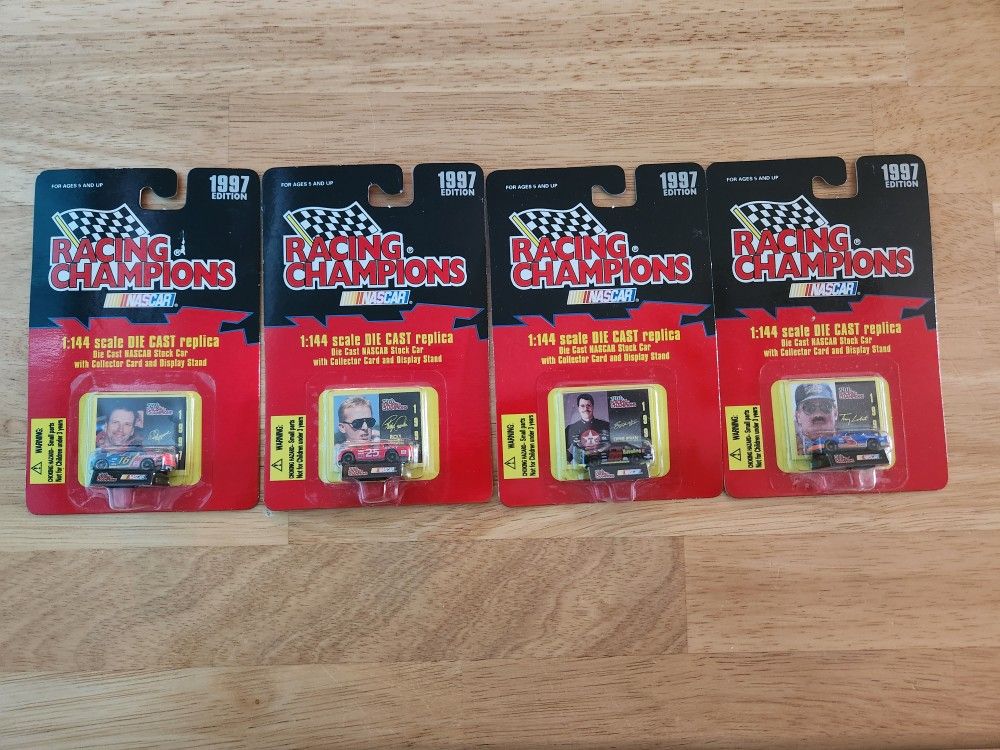 4 Nascar 1:144 Scale Die Cast Replica