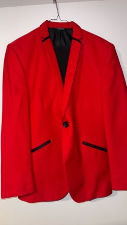 Red Blazer with Black Trim