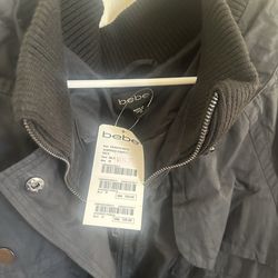 Bebe black Hoodie Women Jacket