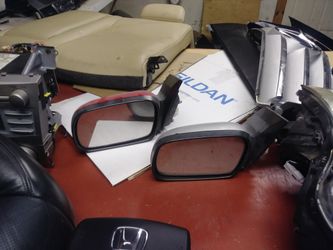 2010 Honda Civic 2 door left mirror silver & red